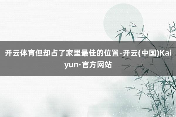 开云体育但却占了家里最佳的位置-开云(中国)Kaiyun·官方网站